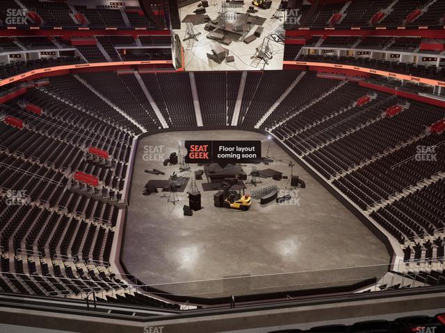 Little Caesars Arena - Section Drink Rail Mezzanine 20 Seat View