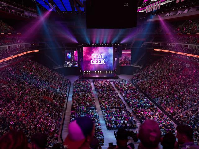 Little Caesars Arena - Section Drink Rail Mezzanine 20 Seat View