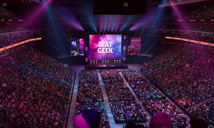Little Caesars Arena - Section Drink Rail Mezzanine 20 Seat View