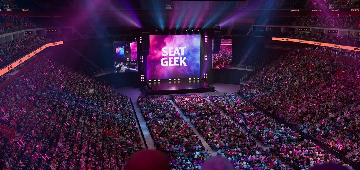 Little Caesars Arena - Section Drink Rail Mezzanine 21 Seat View