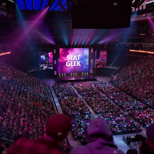 Little Caesars Arena - Section Drink Rail Mezzanine 21 Seat View
