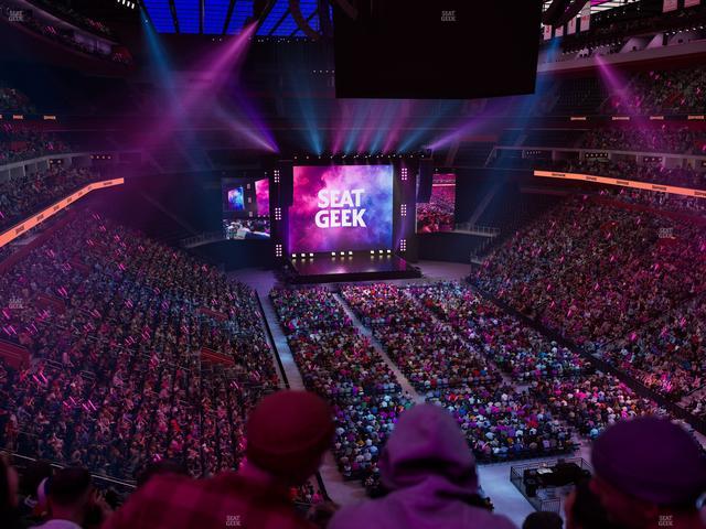 Little Caesars Arena - Section Drink Rail Mezzanine 21 Seat View