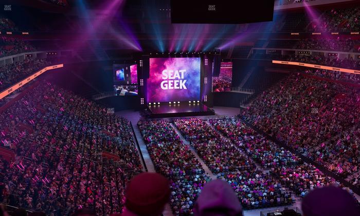Little Caesars Arena - Section Drink Rail Mezzanine 21 Seat View