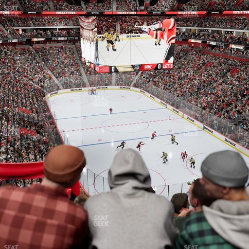 Little Caesars Arena - Section Drink Rail Mezzanine 21 Seat View