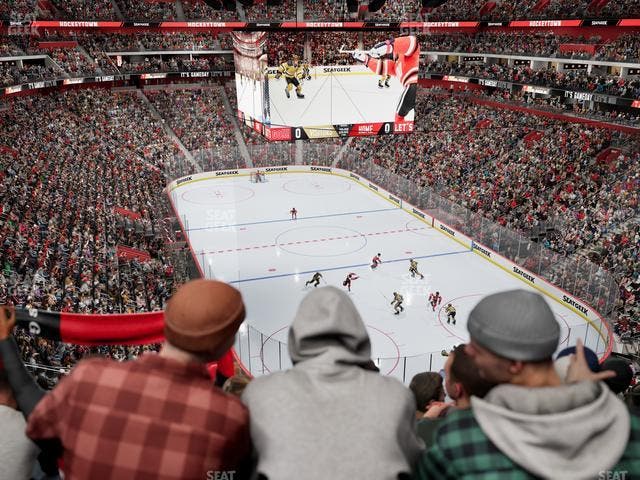 Little Caesars Arena - Section Drink Rail Mezzanine 21 Seat View