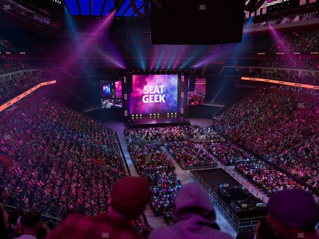 Little Caesars Arena - Section Drink Rail Mezzanine 21 Seat View