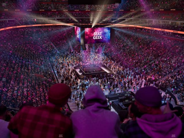 Little Caesars Arena - Section Drink Rail Mezzanine 21 Seat View