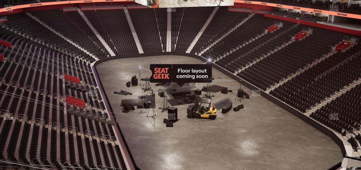 Little Caesars Arena - Section Drink Rail Mezzanine 21 Seat View