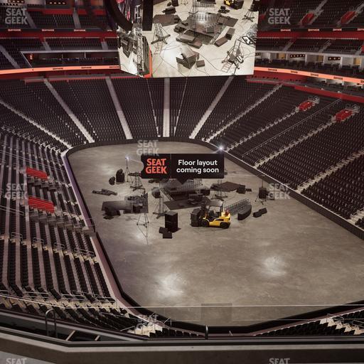 Little Caesars Arena - Section Drink Rail Mezzanine 21 Seat View