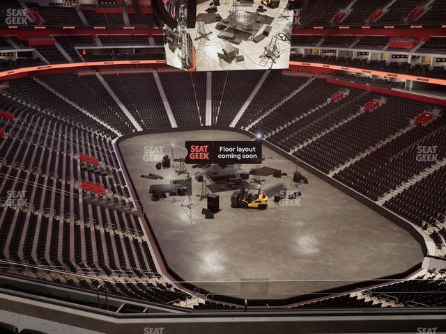 Little Caesars Arena - Section Drink Rail Mezzanine 21 Seat View