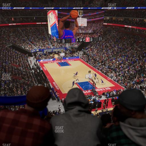 Little Caesars Arena - Section Drink Rail Mezzanine 21 Seat View