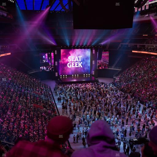 Little Caesars Arena - Section Drink Rail Mezzanine 21 Seat View
