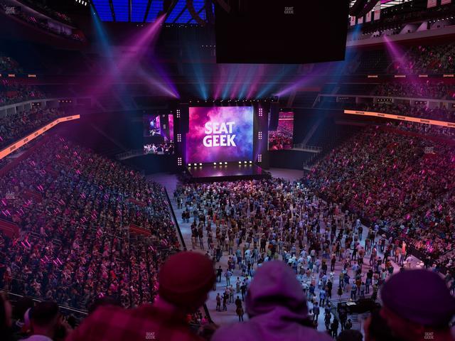 Little Caesars Arena - Section Drink Rail Mezzanine 21 Seat View