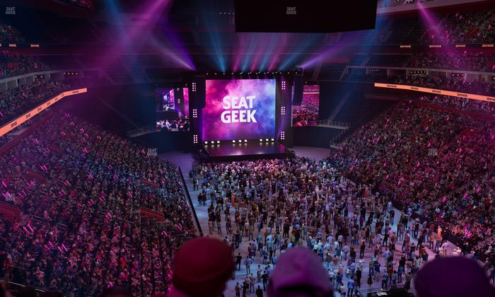 Little Caesars Arena - Section Drink Rail Mezzanine 21 Seat View