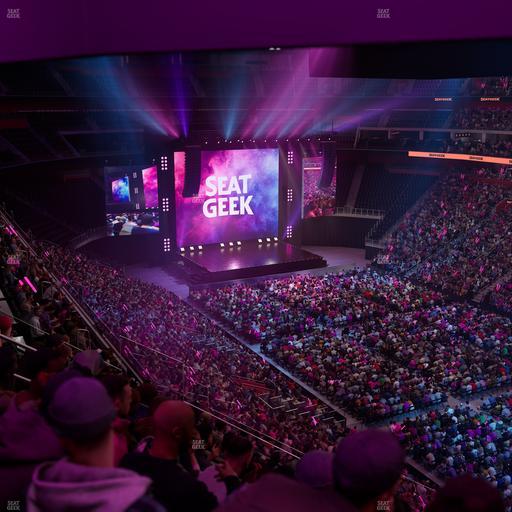 Little Caesars Arena - Section Drink Rail Mezzanine 23 Seat View