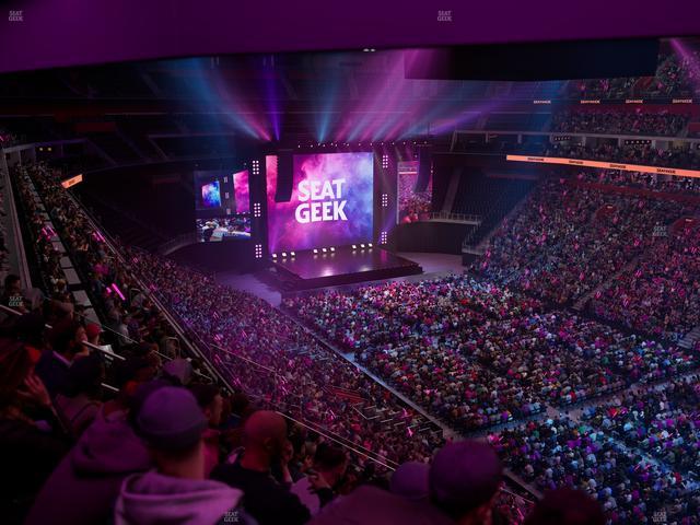 Little Caesars Arena - Section Drink Rail Mezzanine 23 Seat View