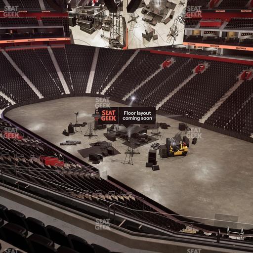 Little Caesars Arena - Section Drink Rail Mezzanine 23 Seat View