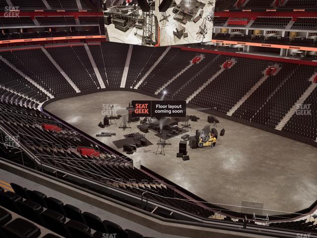 Little Caesars Arena - Section Drink Rail Mezzanine 23 Seat View