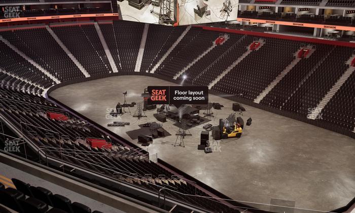 Little Caesars Arena - Section Drink Rail Mezzanine 23 Seat View