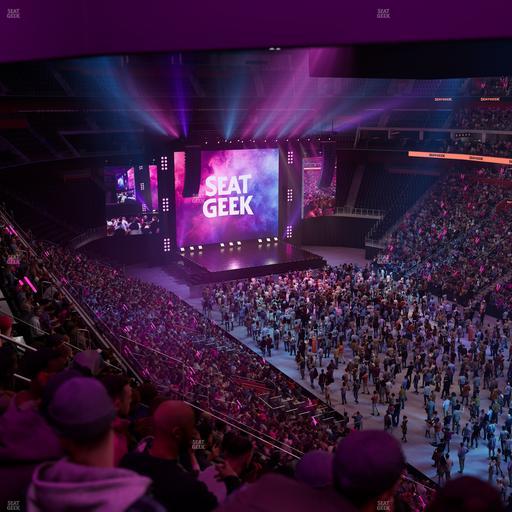 Little Caesars Arena - Section Drink Rail Mezzanine 23 Seat View