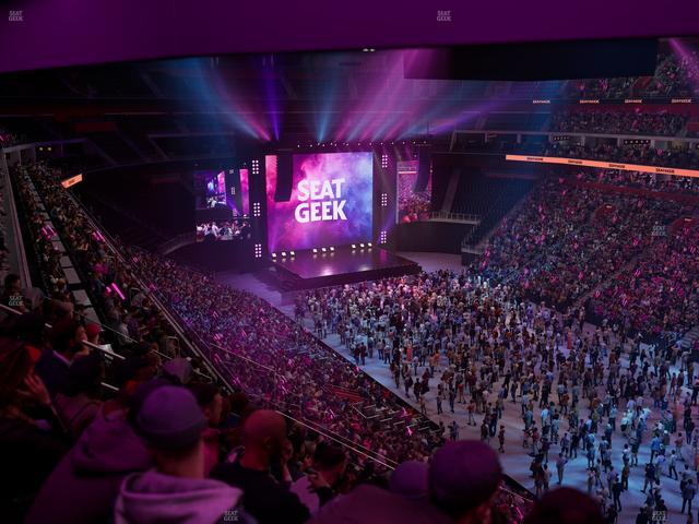 Little Caesars Arena - Section Drink Rail Mezzanine 23 Seat View