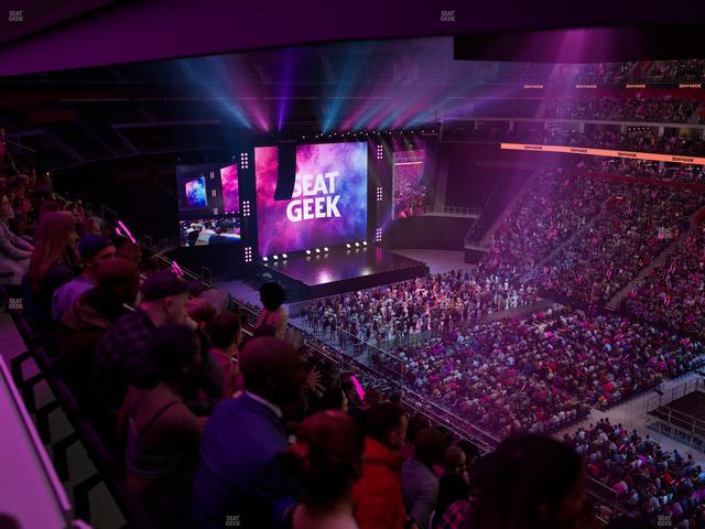 Little Caesars Arena - Section Drink Rail Mezzanine 24 Seat View