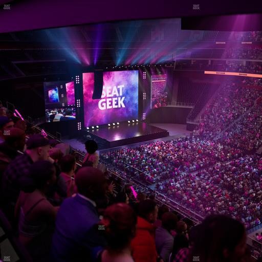 Little Caesars Arena - Section Drink Rail Mezzanine 24 Seat View