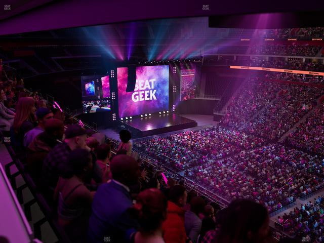 Little Caesars Arena - Section Drink Rail Mezzanine 24 Seat View