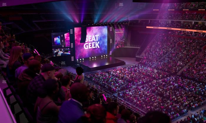 Little Caesars Arena - Section Drink Rail Mezzanine 24 Seat View