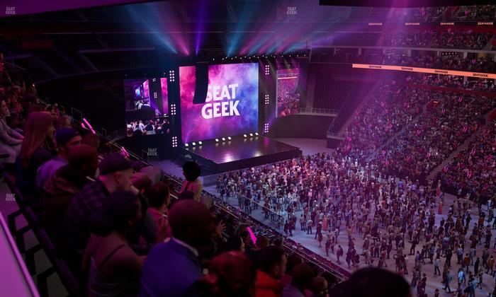 Little Caesars Arena - Section Drink Rail Mezzanine 24 Seat View