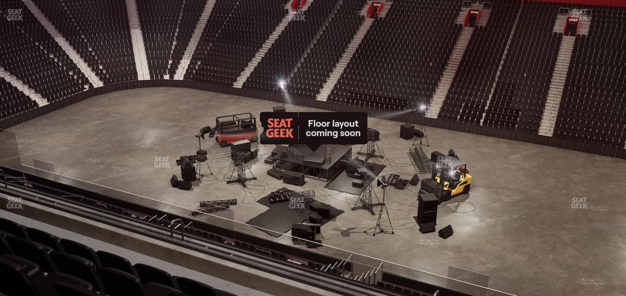 Little Caesars Arena - Section Drink Rail Mezzanine 25 Seat View