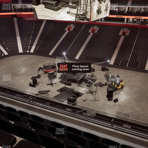 Little Caesars Arena - Section Drink Rail Mezzanine 25 Seat View