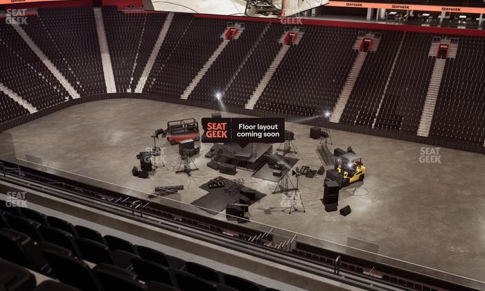 Little Caesars Arena - Section Drink Rail Mezzanine 25 Seat View