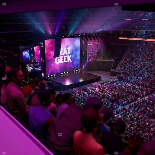 Little Caesars Arena - Section Drink Rail Mezzanine 25 Seat View