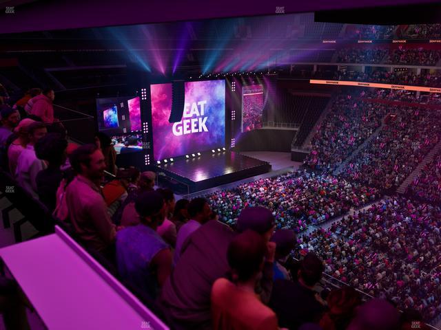 Little Caesars Arena - Section Drink Rail Mezzanine 25 Seat View