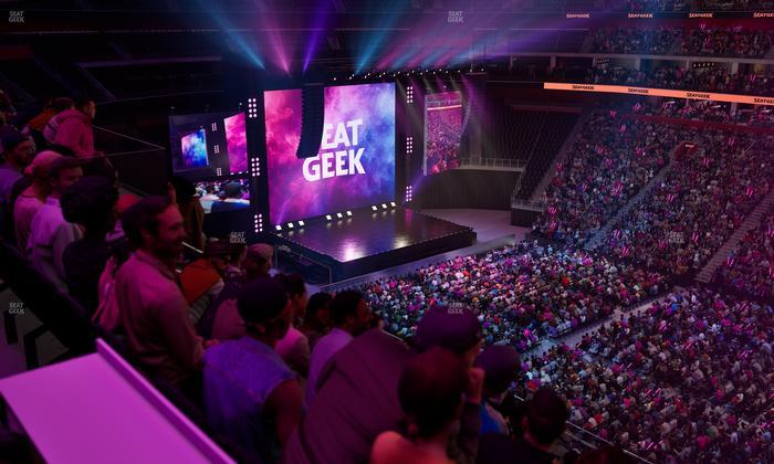 Little Caesars Arena - Section Drink Rail Mezzanine 25 Seat View