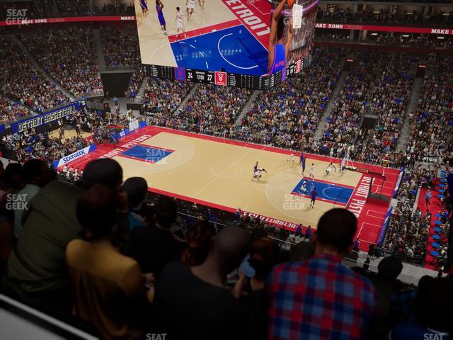 Little Caesars Arena - Section Drink Rail Mezzanine 25 Seat View Little Caesars Arena - Section Drink Rail Mezzanine 25 Seat View