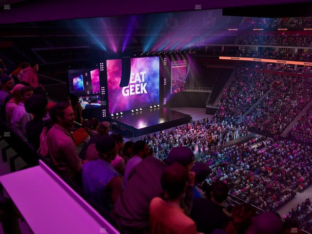 Little Caesars Arena - Section Drink Rail Mezzanine 25 Seat View