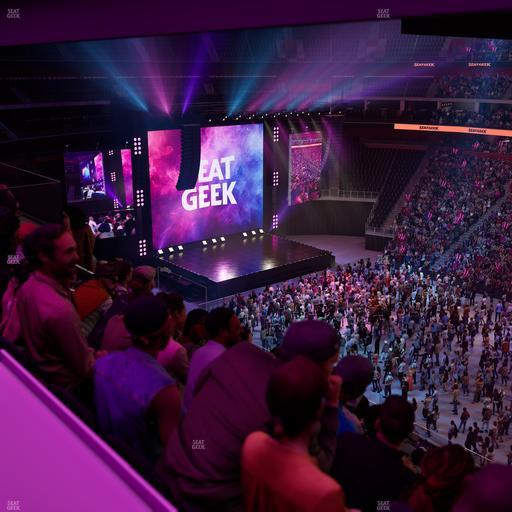 Little Caesars Arena - Section Drink Rail Mezzanine 25 Seat View