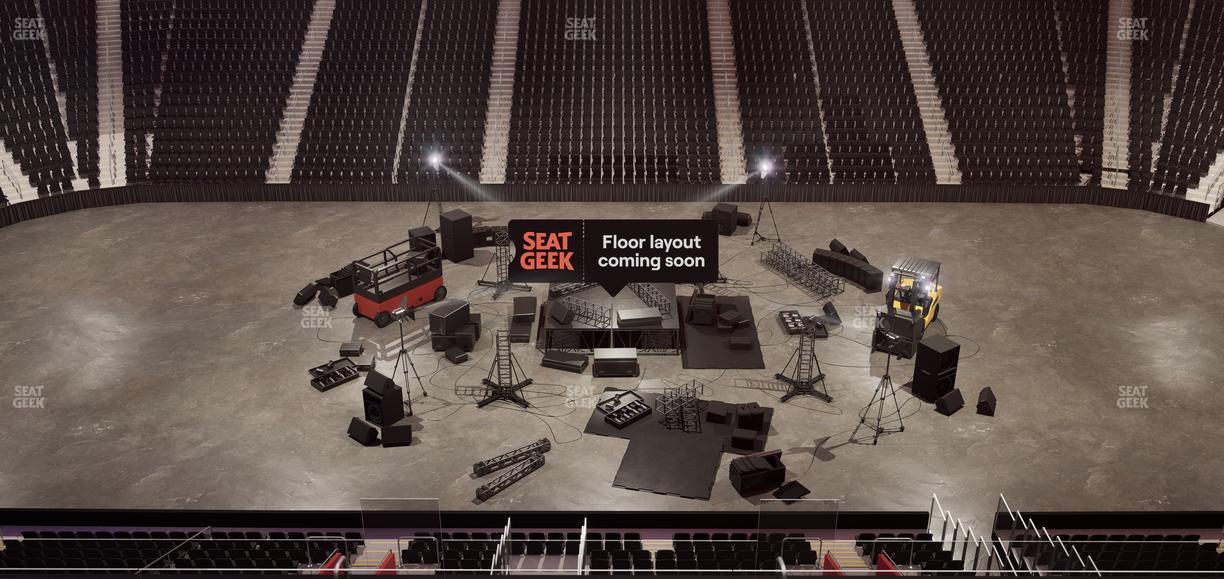 Little Caesars Arena - Section Drink Rail Mezzanine 28 Seat View