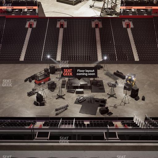 Little Caesars Arena - Section Drink Rail Mezzanine 28 Seat View