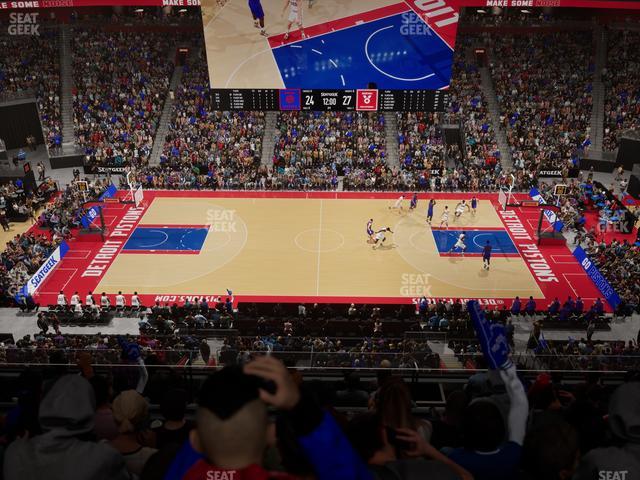 Little Caesars Arena - Section Drink Rail Mezzanine 28 Seat View Little Caesars Arena - Section Drink Rail Mezzanine 28 Seat View