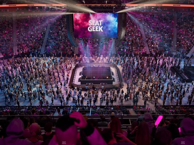 Little Caesars Arena - Section Drink Rail Mezzanine 28 Seat View