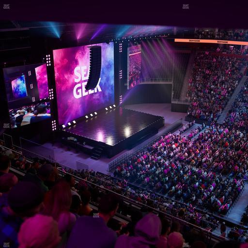 Little Caesars Arena - Section Drink Rail Mezzanine 28 Seat View