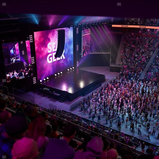Little Caesars Arena - Section Drink Rail Mezzanine 28 Seat View