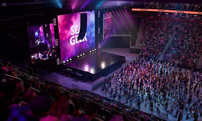 Little Caesars Arena - Section Drink Rail Mezzanine 28 Seat View