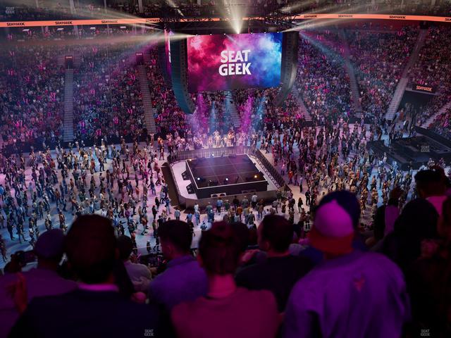 Little Caesars Arena - Section Drink Rail Mezzanine 29 Seat View