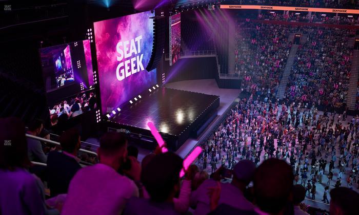 Little Caesars Arena - Section Drink Rail Mezzanine 29 Seat View