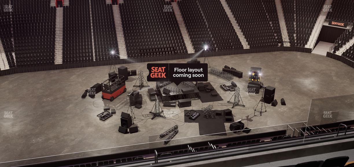 Little Caesars Arena - Section Drink Rail Mezzanine 29 Seat View