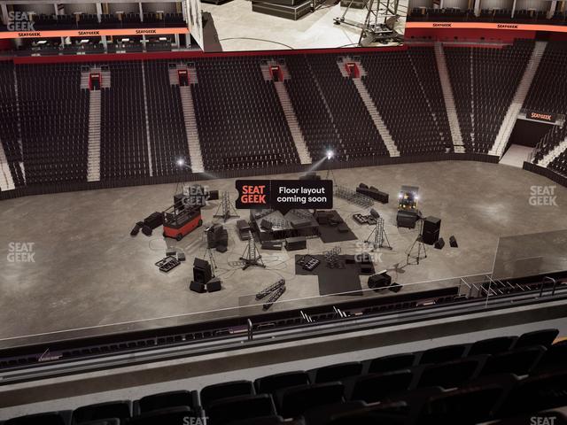Little Caesars Arena - Section Drink Rail Mezzanine 29 Seat View